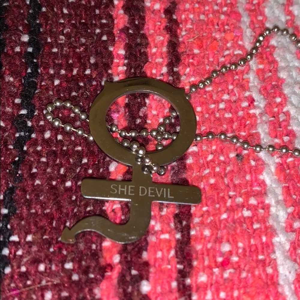 no real igirl she devil necklace